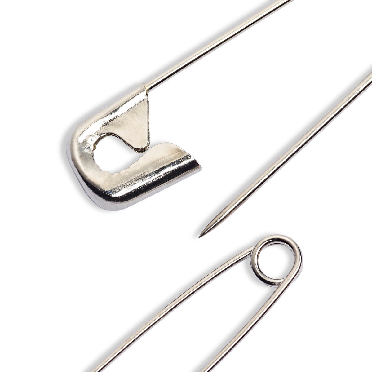 Prym Safety Pins: Silver Coil No. 0-3 in 27/38/50 mm Sizes - 085120