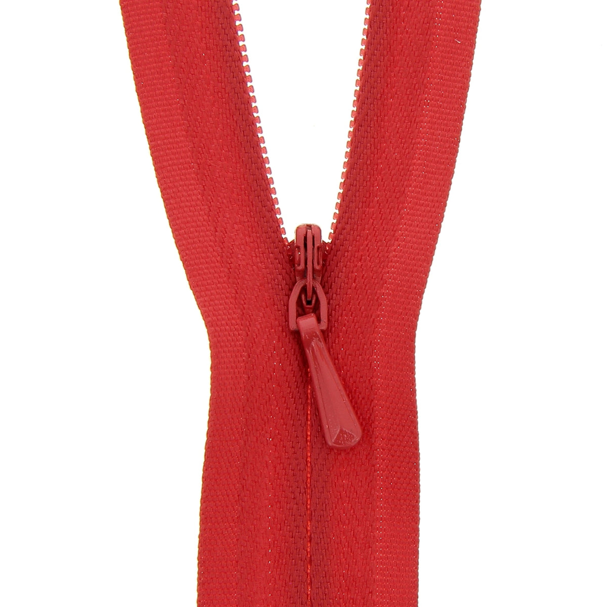 Milward Concealed Zip Closed End 60cm – Red