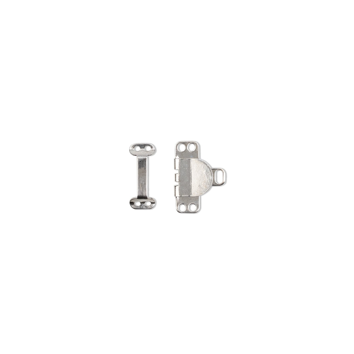 Prym Trouser & Skirt Hooks/Bars 9.5mm Silver - Quality Fasteners - 265242