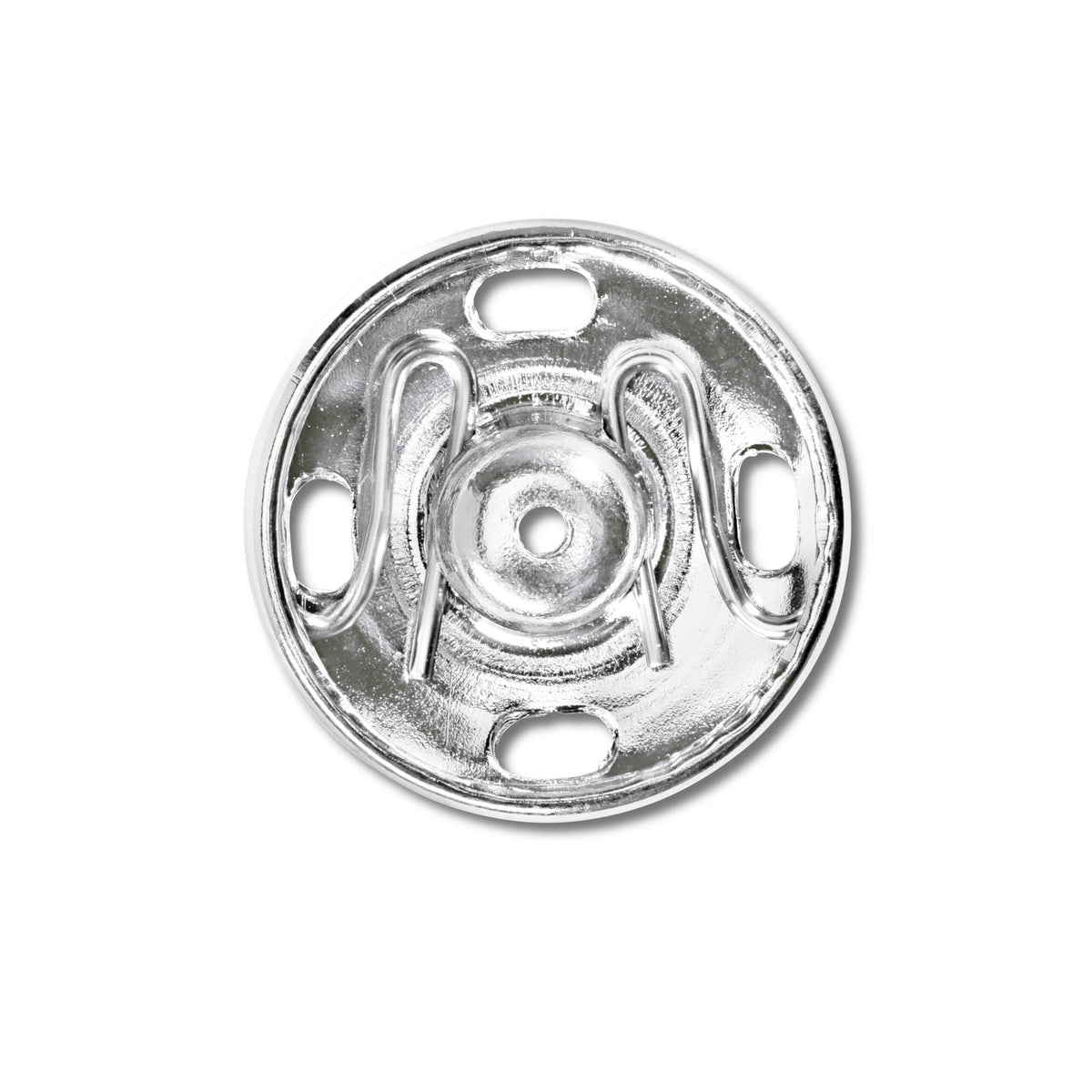 Prym Sew-On Snap Fasteners: Brass 17mm in Silver Colour - 341253