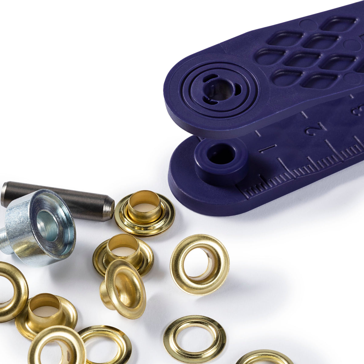 Prym Eyelets & Washers: 5.0mm Brass in Gold Colour - 542411