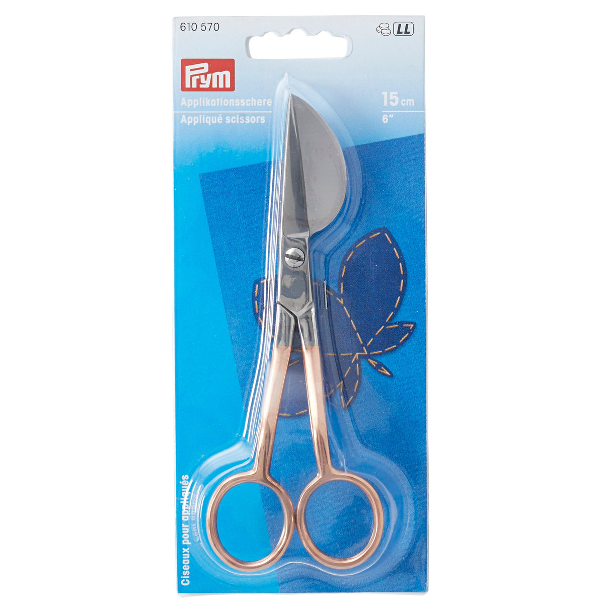 Prym Appliqué Scissors 6 Inch Rose Gold - 610570