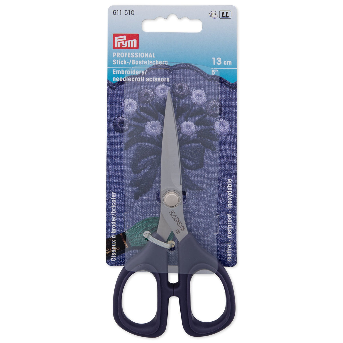 Prym Professional Embroidery Scissors HT 5'' 13cm for Needlecraft - 611510