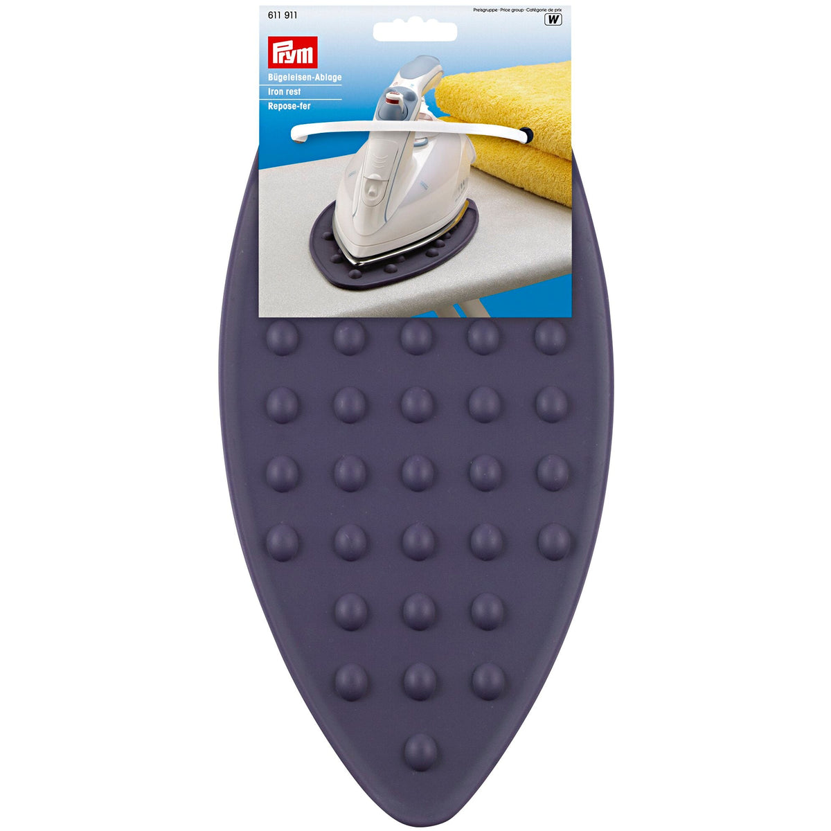 Prym Iron Rest Silicone: Protect Surfaces & Enhance Safety - 611911