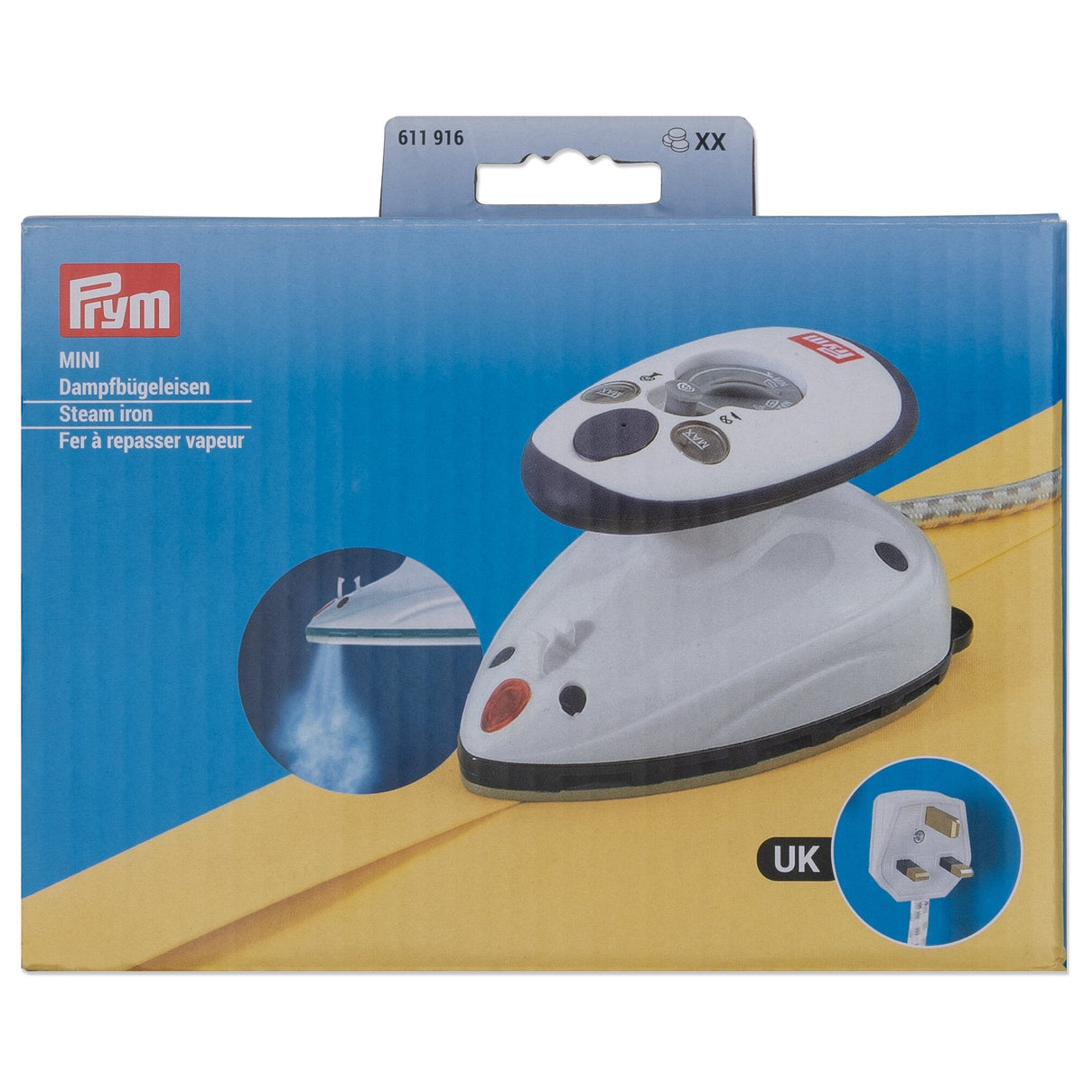 Prym Mini Steam Iron with UK Plug - 611916