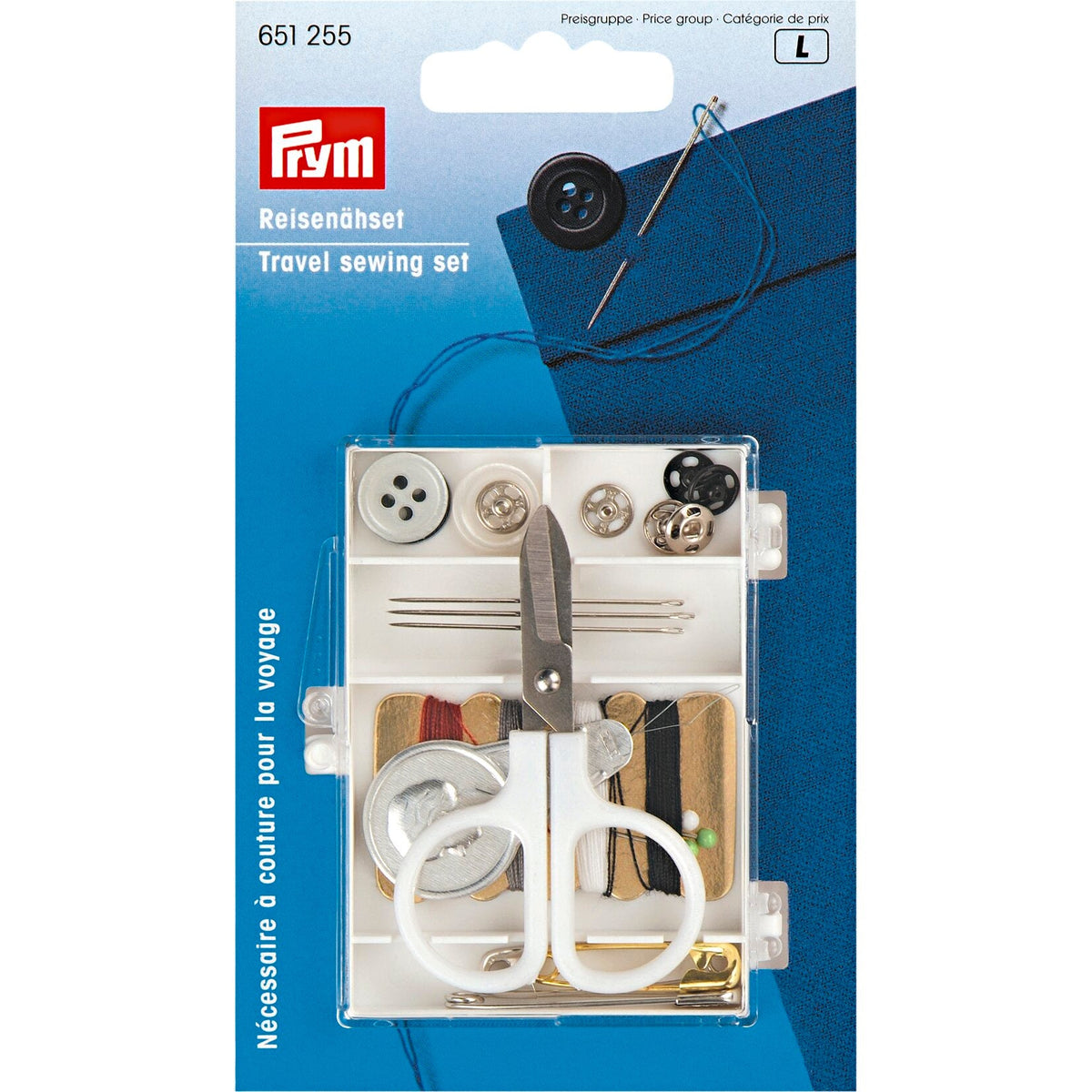 Prym Travel Assortment Pack: Essential Sewing Kit for Journeys - 651255