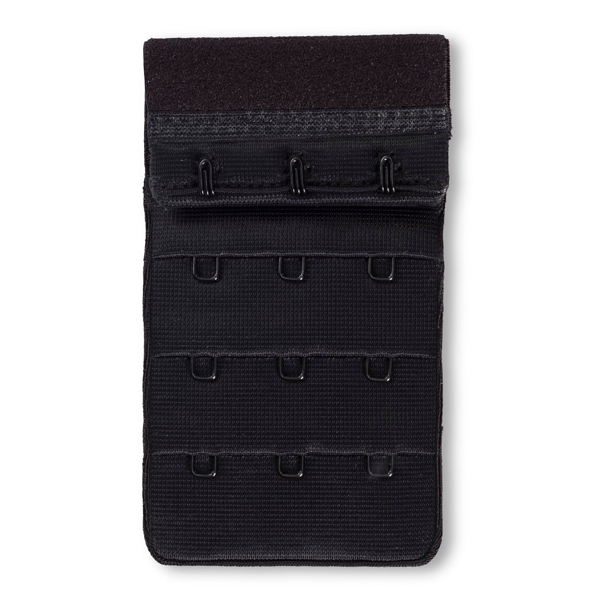 Prym Bra Extender 50mm: 3x3 Hooks in Black for Perfect Fit - 992151