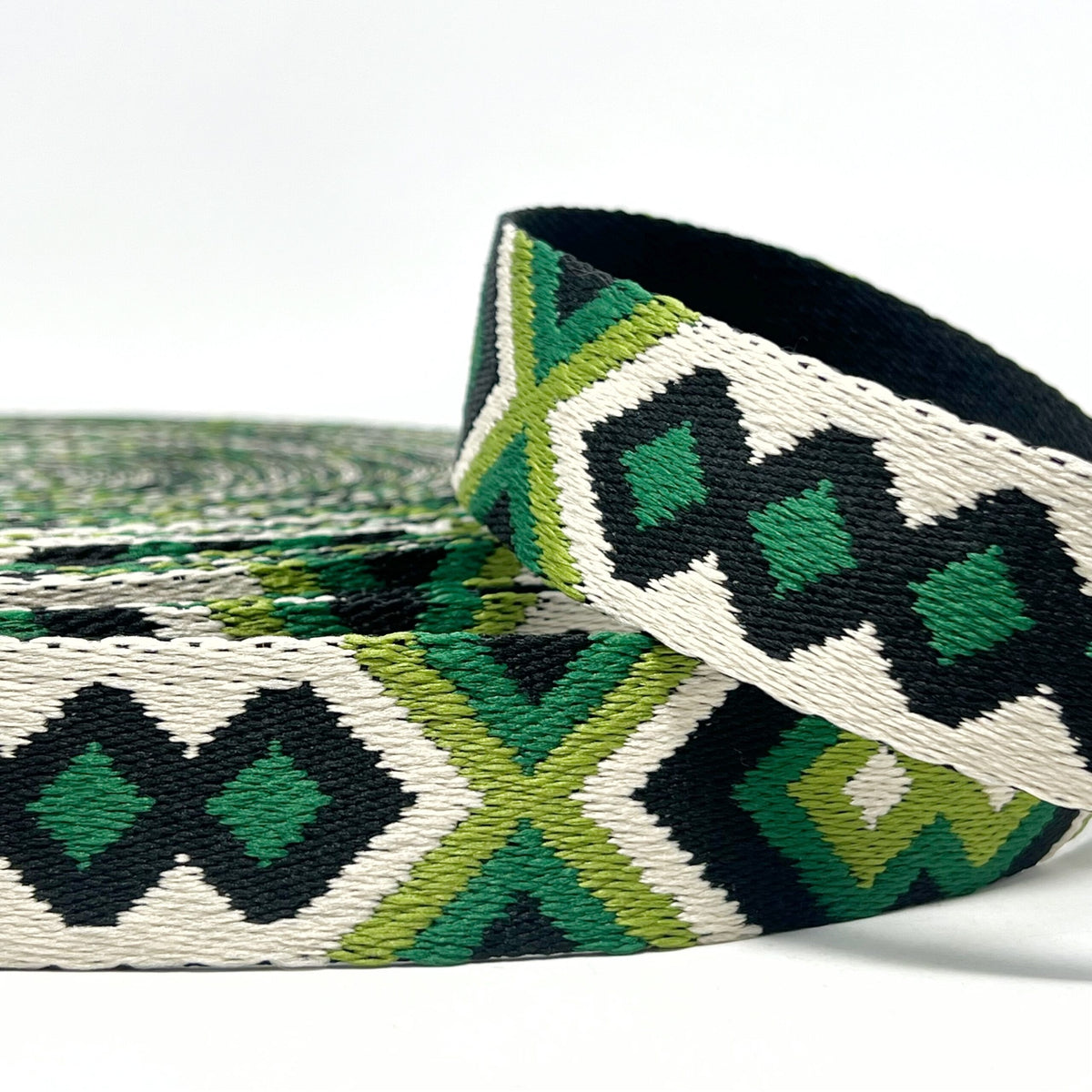 38mm Tribal Bag Making Webbing Strong Strap Material - Bottle/Leaf/Natural/Black