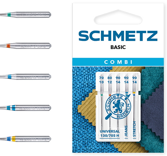 Schmetz Combi Basic Sewing Machine Needles - Pack of 5