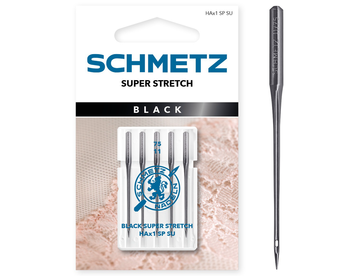 Schmetz Black Super Stretch 90/14 Sewing Machine Needles - Pack of 5