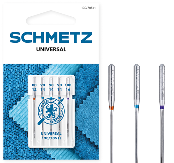 Schmetz Universal Varied Sizes 80-100 Sewing Machine Needles - Pack of 5