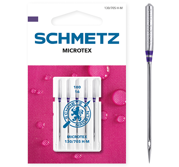 Schmetz Microtex 100/16 Sewing Machine Needles - Pack of 5