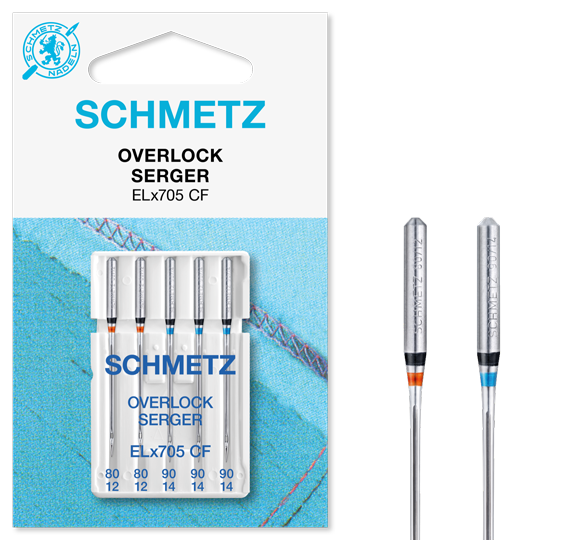 Schmetz OverLock Serger Universal Needle Sizes 80/90 Sewing Machine Needles
