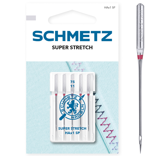 Schmetz Super Stretch 75/11 Sewing Machine Needles - Pack of 5
