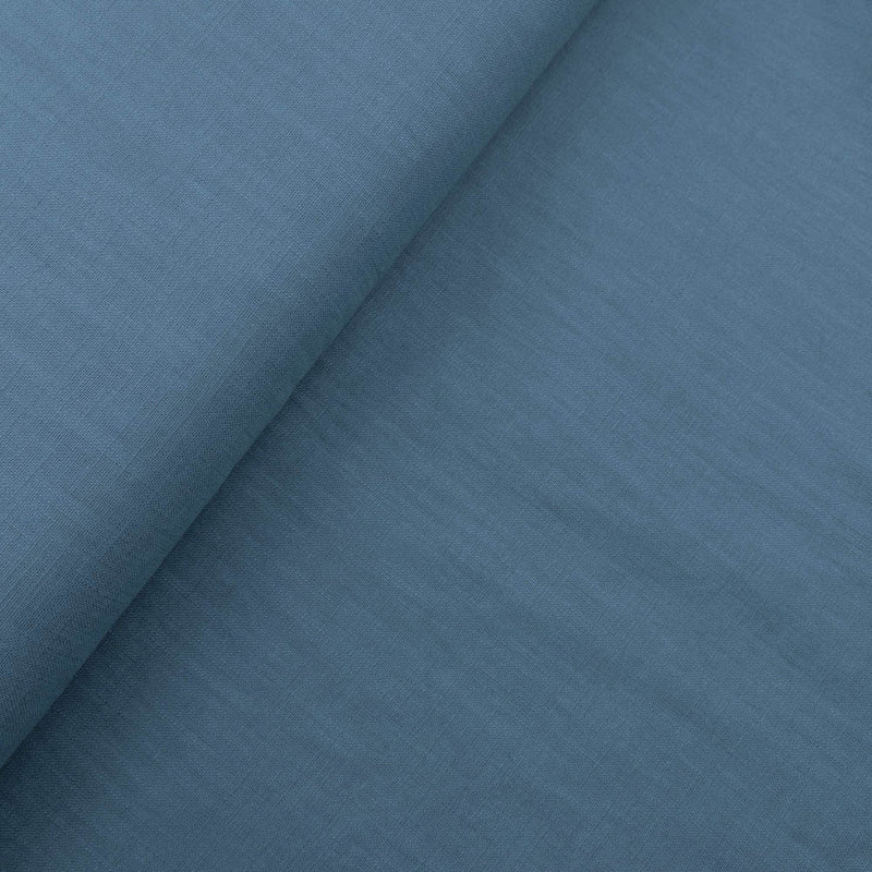 8 oz Washed Natural Linen - French Blue