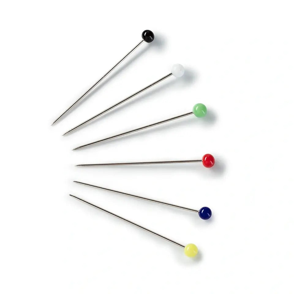 Prym Glass-Headed Pins 48x0.80 Si-Col White 30g - 029255