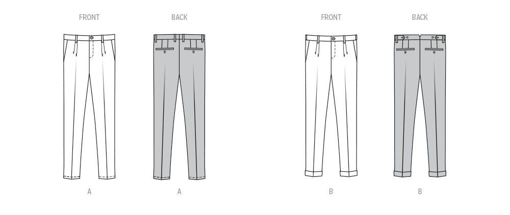 Burda Style Men's Trousers Sewing Pattern for Fashion Enthusiasts B5722
