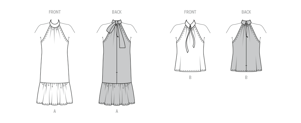 Burda Style Misses' Dress & T-Shirt Sewing Pattern B5737
