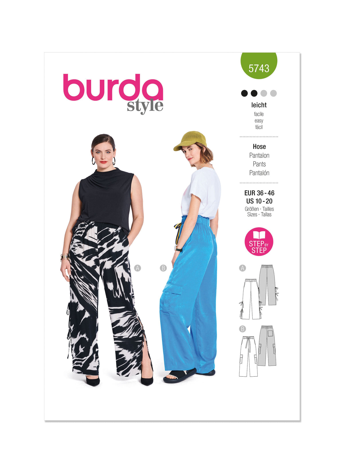 Burda Style Misses' Trousers Sewing Pattern B5743