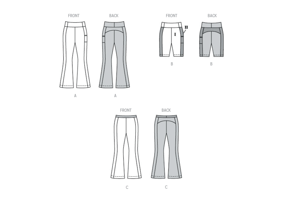 Burda Style Misses' Leggings Sewing Pattern for Fashionistas B5762