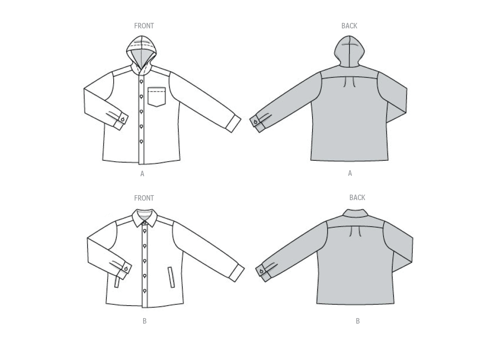 Burda Style Men's Jacket Sewing Pattern for Fashion Enthusiasts B5768