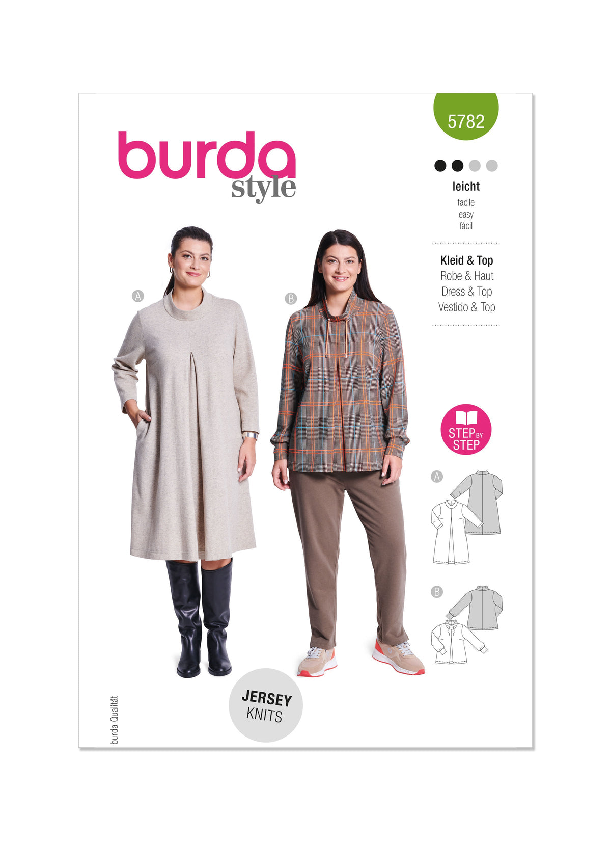 Burda Style Misses' Dress and Tunic Sewing Pattern B5782