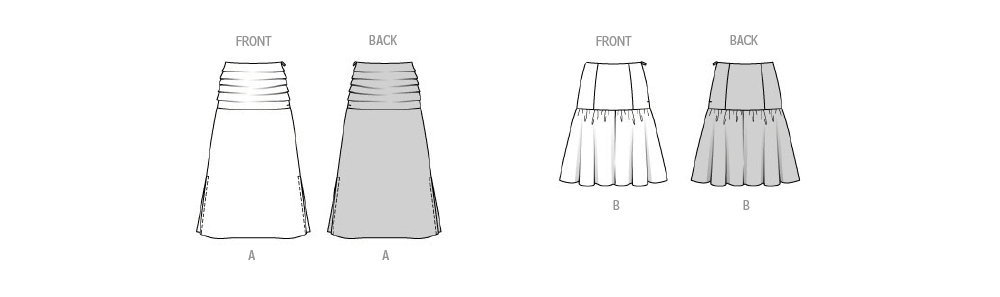 Burda Style Misses' Skirt Sewing Pattern for Fashionistas B5837