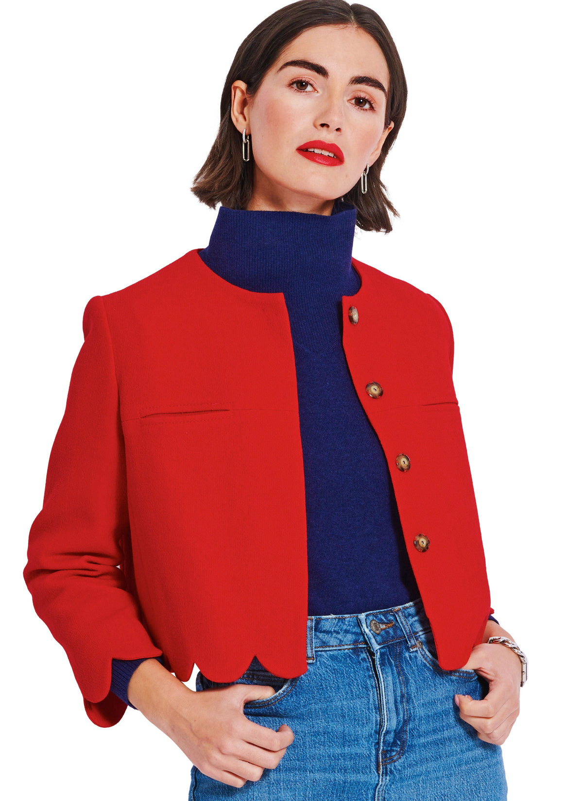 Burda Style Misses' Jacket Sewing Pattern for Fashionistas B5870