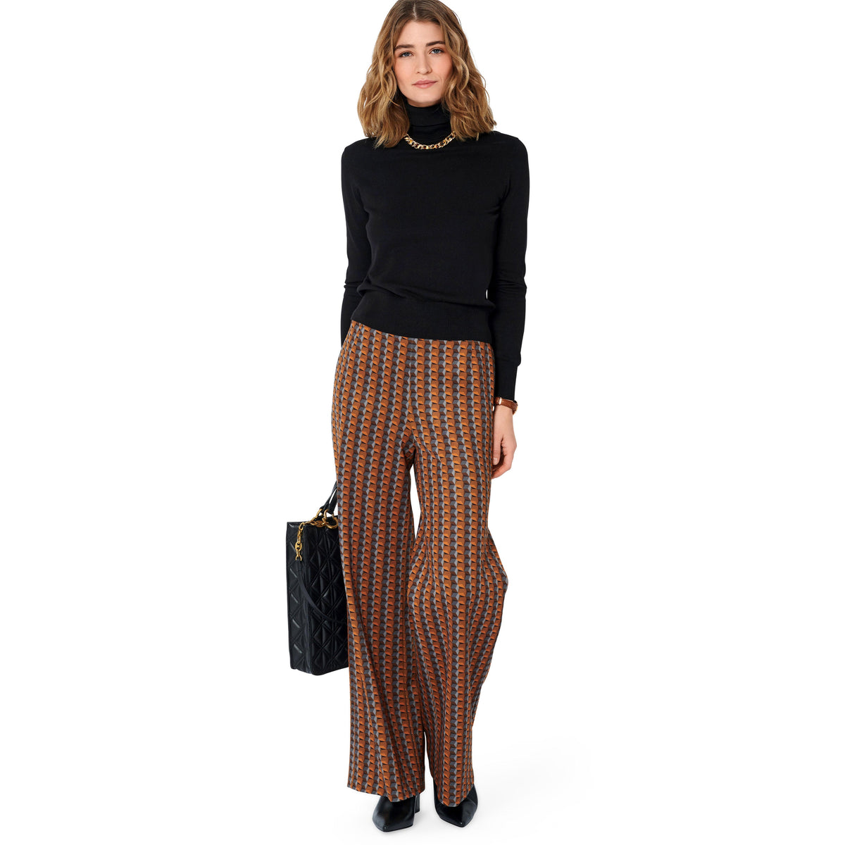 Burda Style Misses' Wide Leg Pants with Back Elastic Waistband Sewing Pattern B5969
