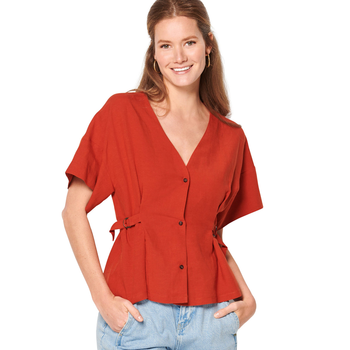 Burda Style Misses' Blouse Sewing Pattern for Fashionistas B6135