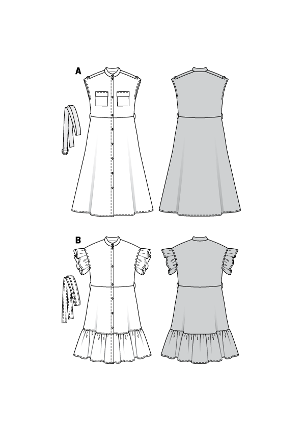 Burda Style Misses Dress Sewing Pattern for Stylish Creations B6240
