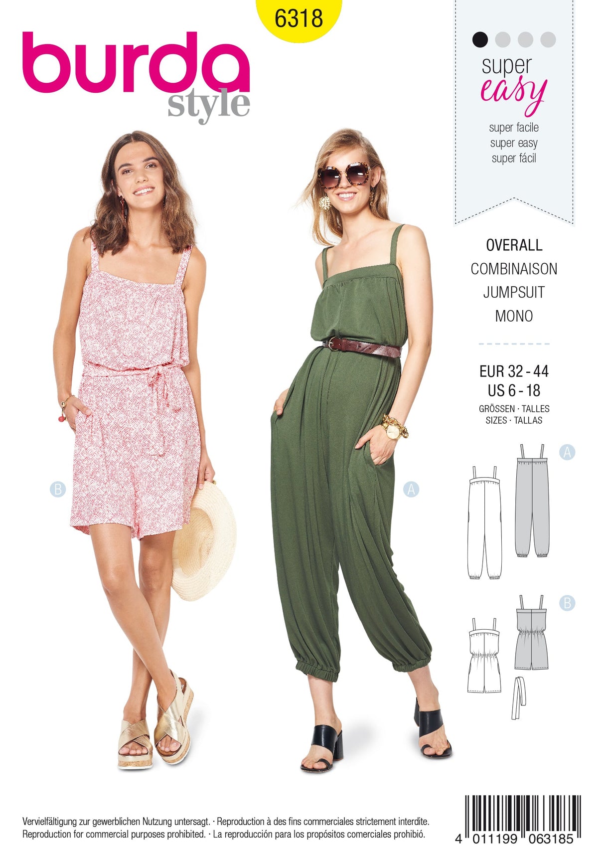 Burda Style Misses Sportswear Sewing Pattern for Stylish Outfits B6318