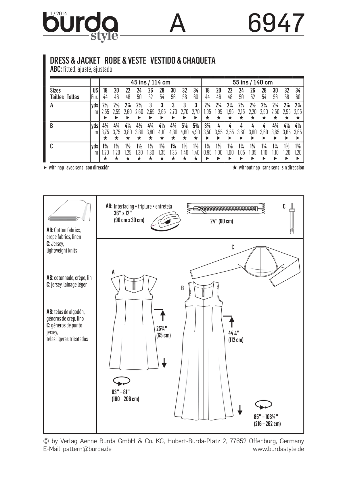Burda Style Plus Size Fashion: Stylish Sewing Pattern for All Sizes B6947
