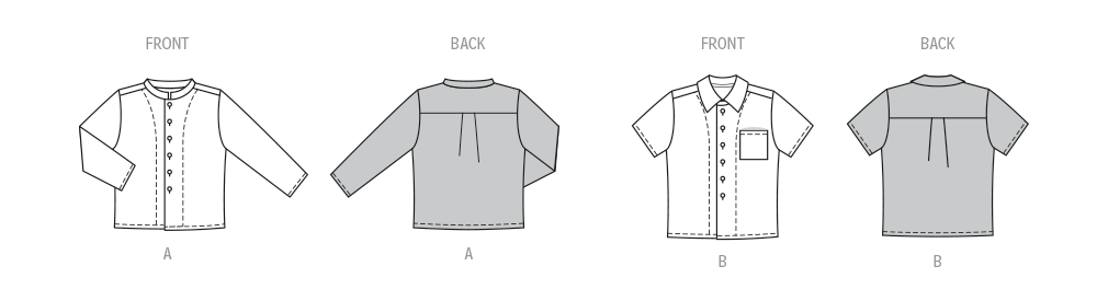 Burda Style Children's Shirt Sewing Pattern for Stylish Kids B9209