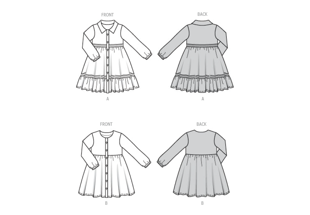 Burda Style Children's Dresses Sewing Pattern for Stylish Kids B9217