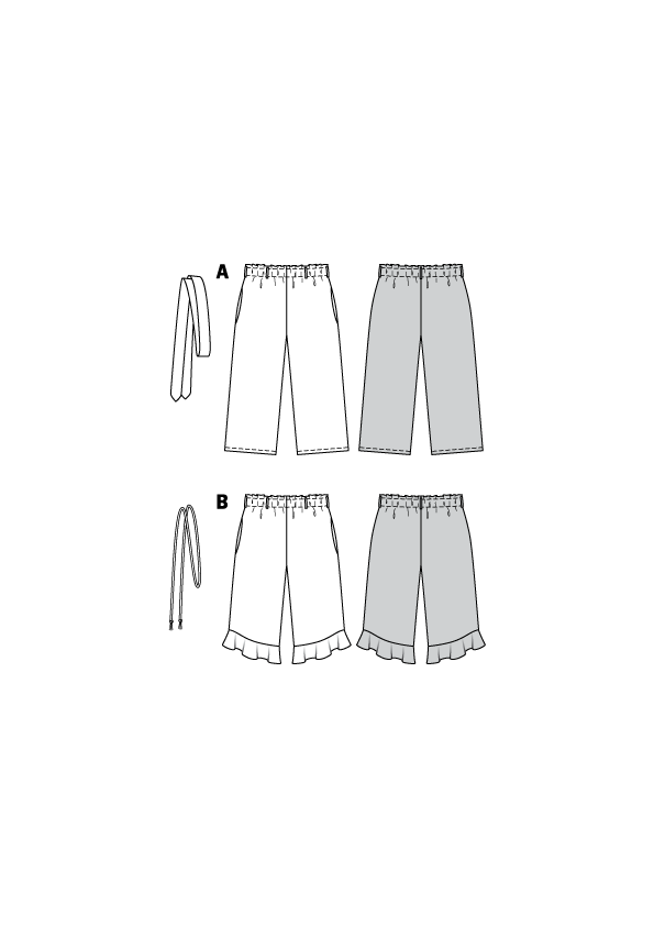 Burda Style Child Skirt/Pants Sewing Pattern for Stylish Kids B9302
