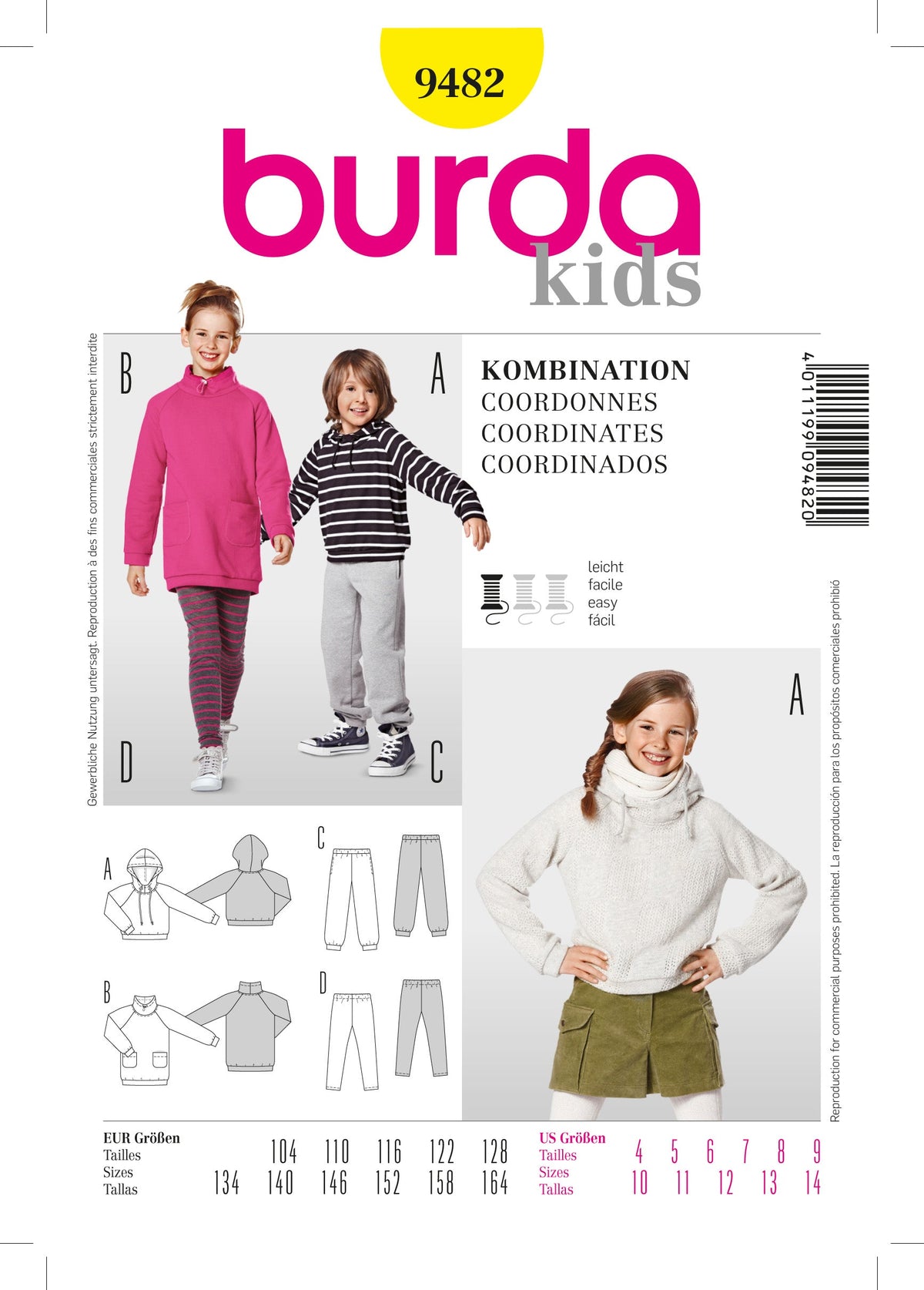 Burda Style Coordinates Collection: Stylish Sewing Pattern Guide B9482