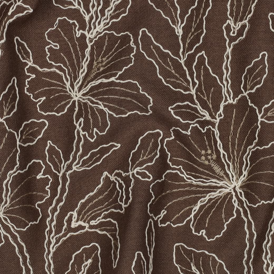 Brown Scalloped Edge