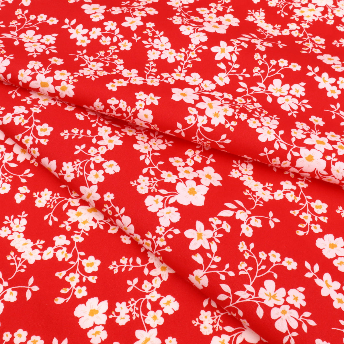 Flowers on Red