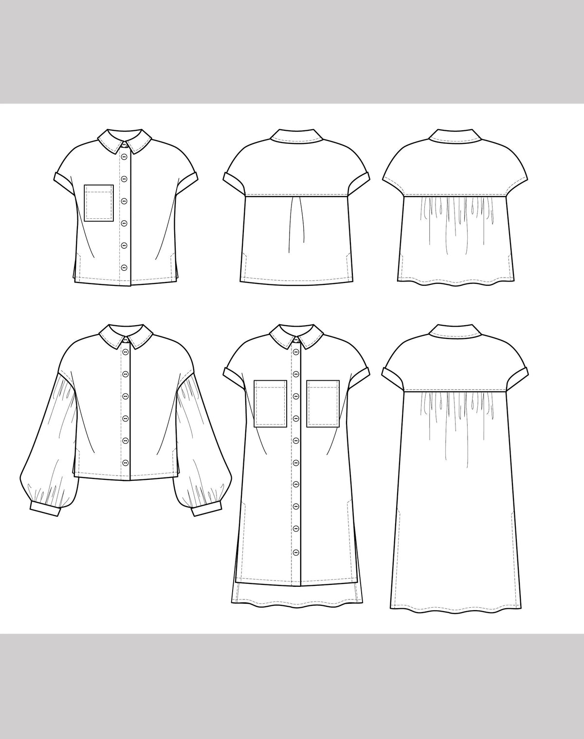 Bellissima Blouse Sewing Pattern - By My Handmade Wardrobe