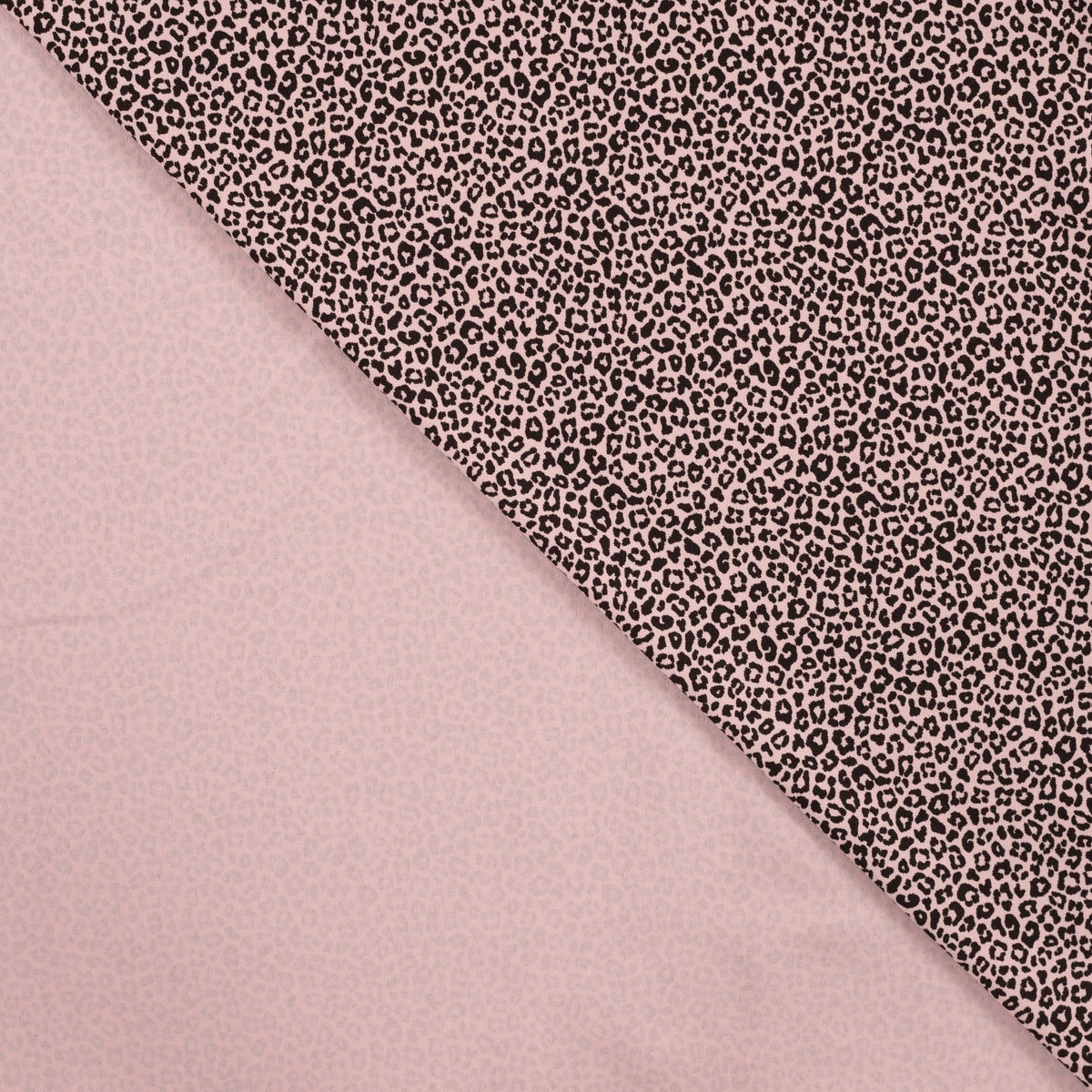 Bonnie Printed Cotton Jersey Dressmaking Fabric - Mini Leopard Mauve