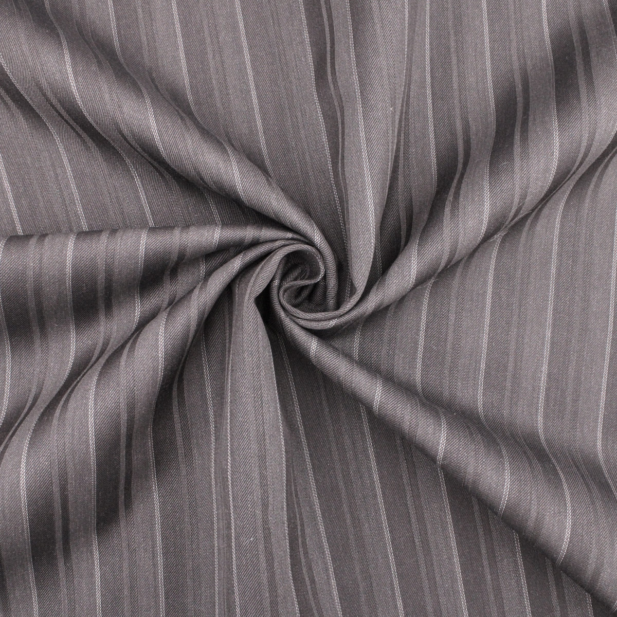 Camira Wool Blend Suiting Fabric - Chocolate Stripe