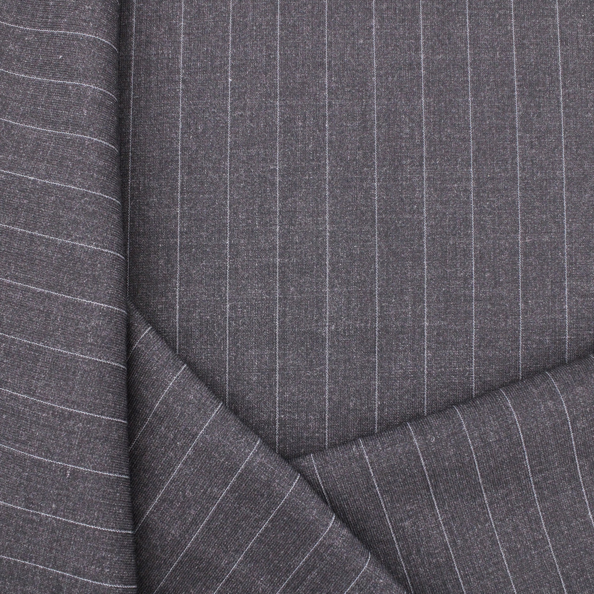 Camira Wool Blend Suiting Fabric - Grey Stripe