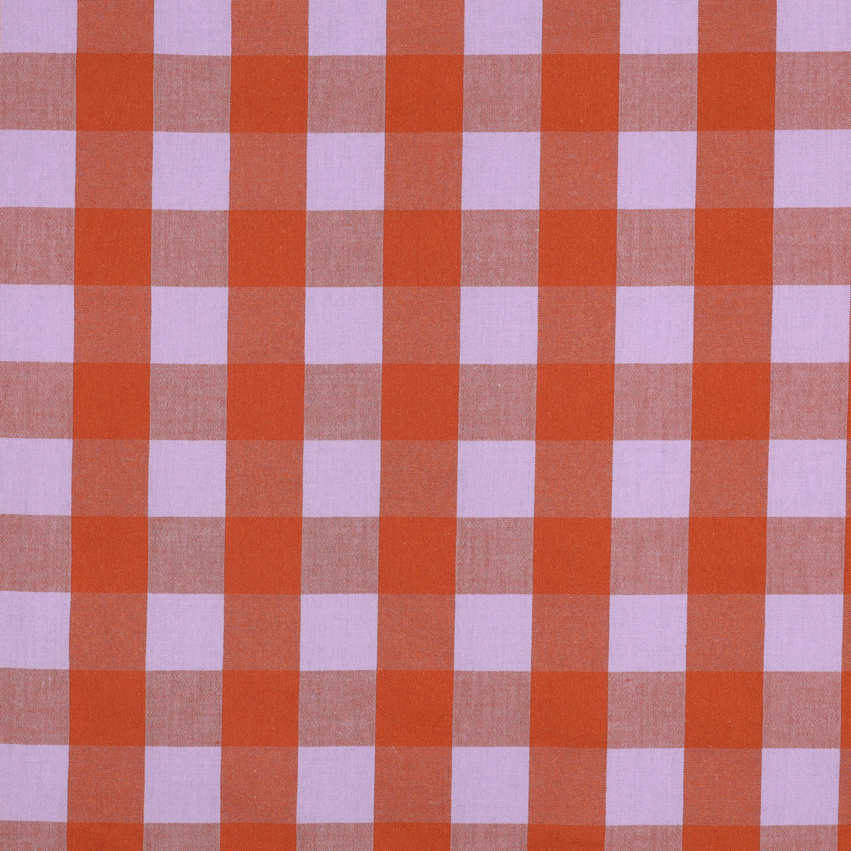 Verona Checked Yarn-Dyed Cotton Dressmaking Fabric - Lavender & Orange