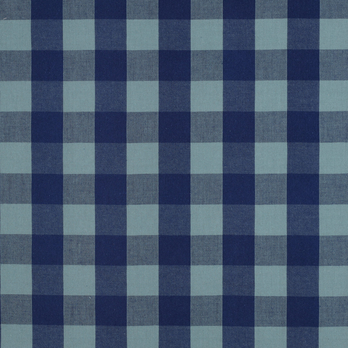 Verona Checked Yarn-Dyed Cotton Dressmaking Fabric - Navy & Muted Teal