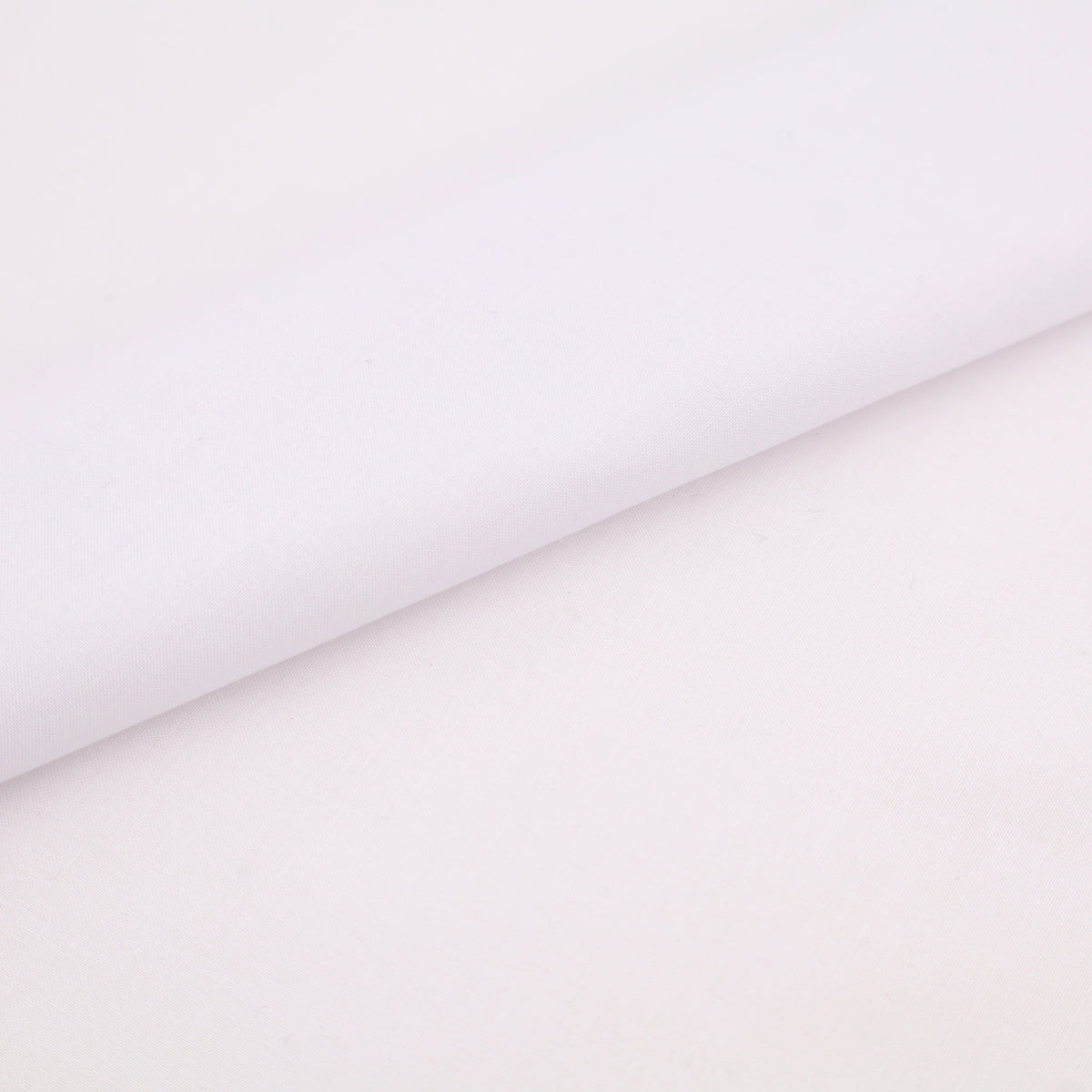 Combed Plain Cotton Lawn Dressmaking Fabric - White