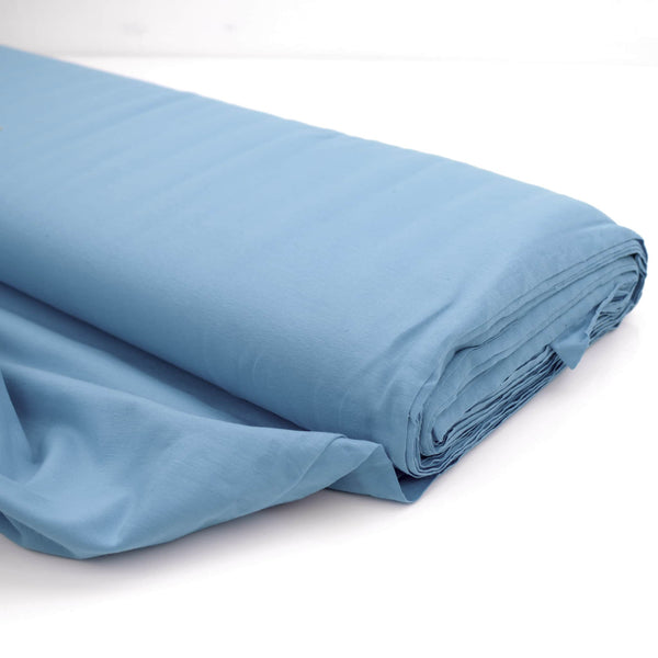 Cotton Jersey Plain/Solid OEKO-TEX Stretch Fabric Material Bondi Blue