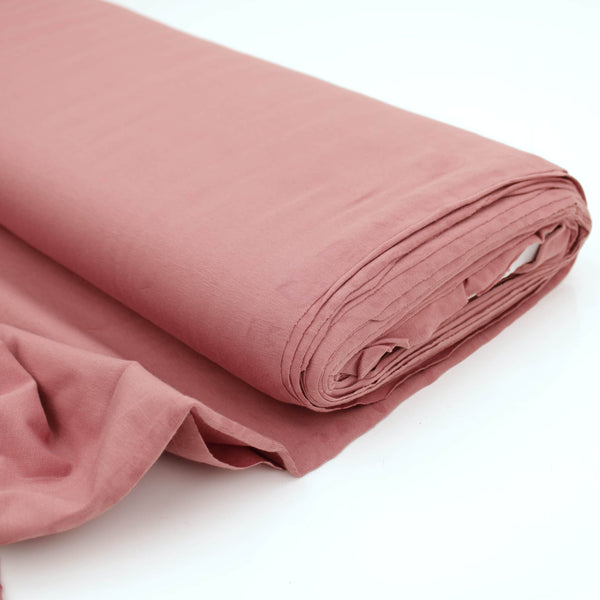 Cotton Jersey Plain/Solid OEKO-TEX Stretch Fabric Material Dusty Coral