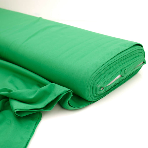 Cotton Jersey Plain/Solid OEKO-TEX Stretch Fabric Material Emerald