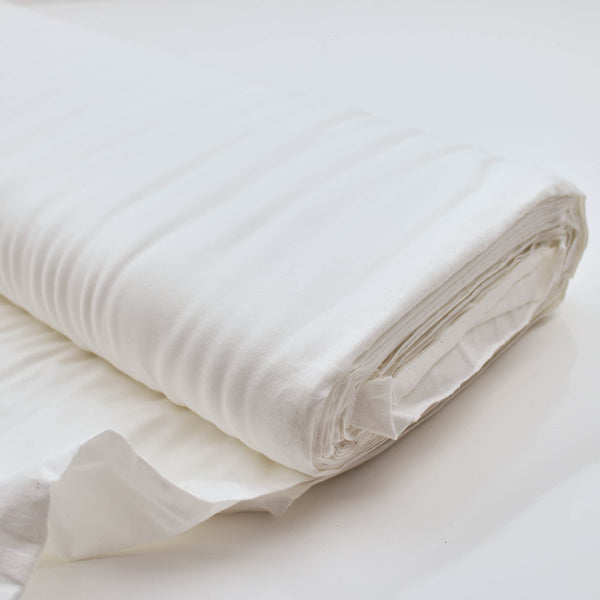 Cotton Jersey Plain/Solid OEKO-TEX Stretch Fabric Material Ivory